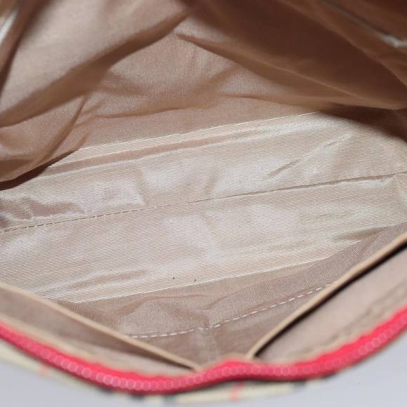 BURBERRY Nova Check Tote Bag Canvas Leather Beige Red Auth 100281 - Picture 11 of 16